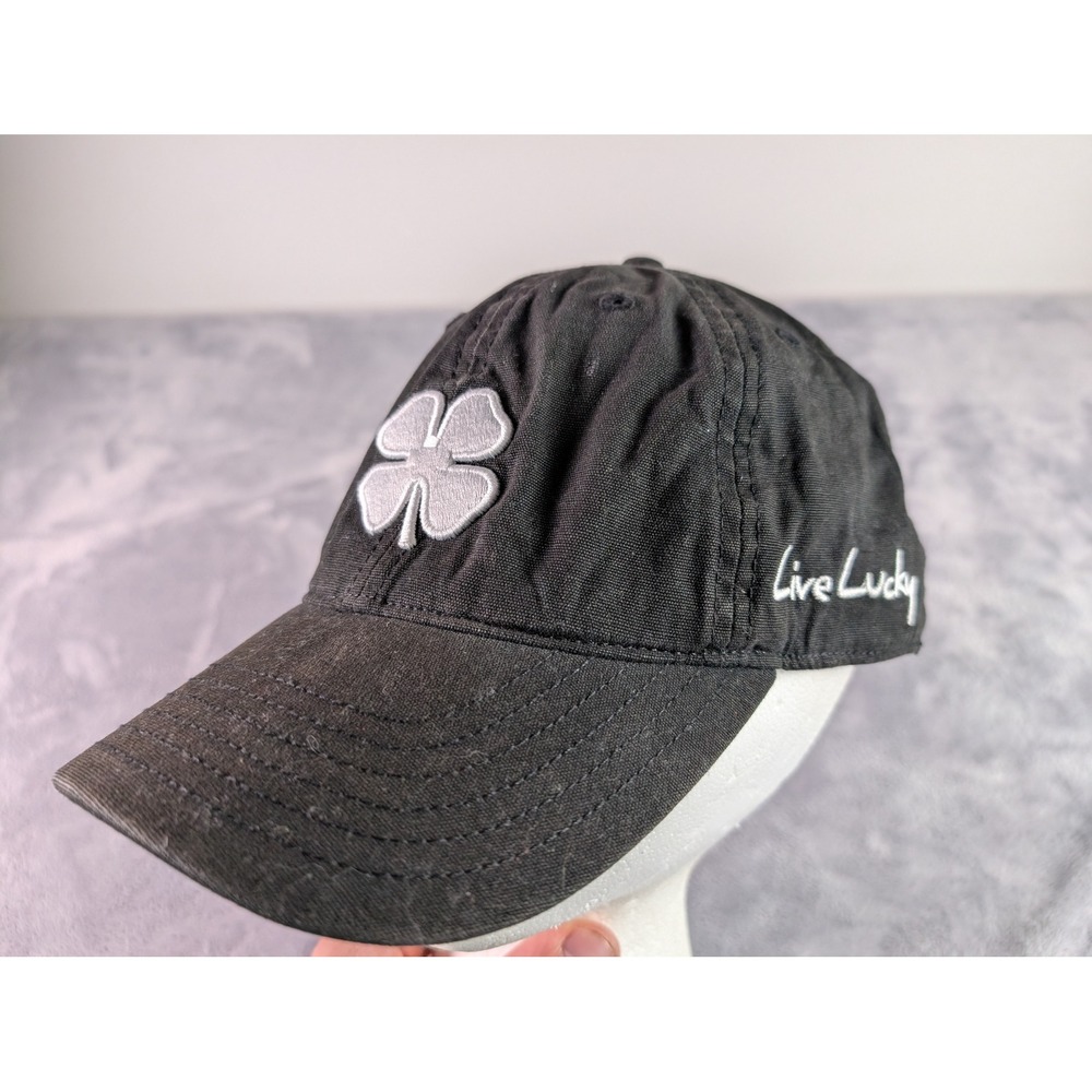 Black Clover Live Lucky Baseball Hat Black Embroidered Snapback Cap Mens Womens